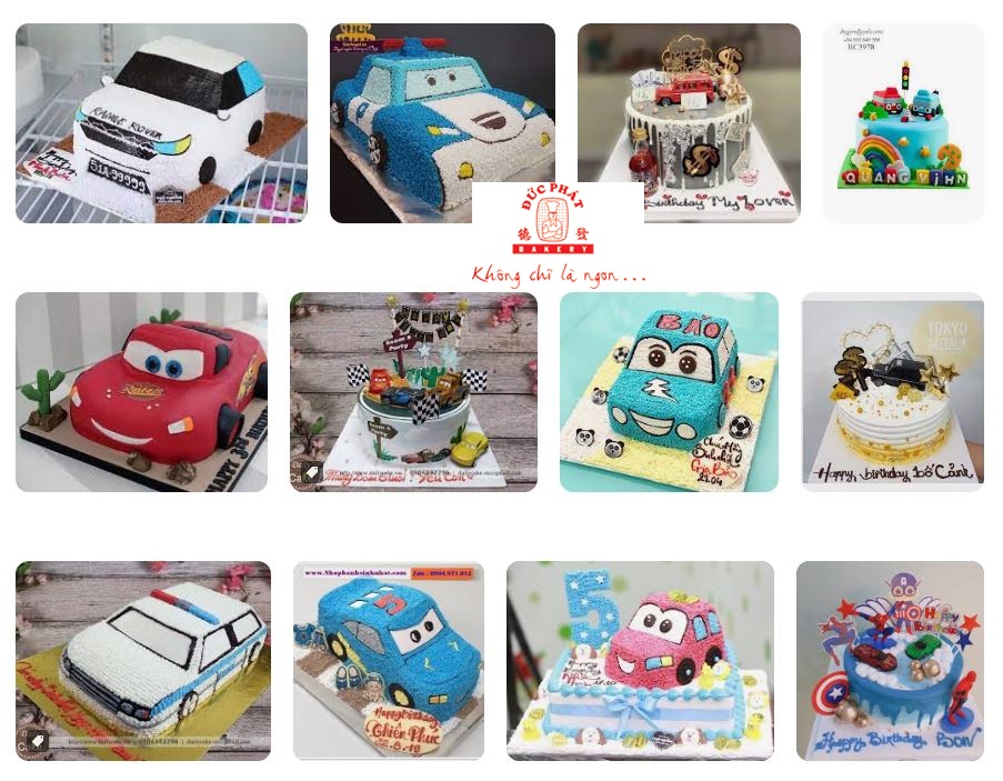 12 mẫu bánh sinh nhật cho bé trai hình xe hơi -1