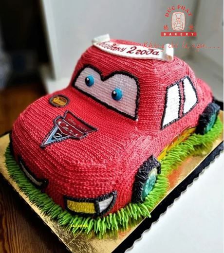 Bánh sinh nhật xe ô tô 3D màu đỏ đẹp độc lạ dành cho bé trai | Bánh Kem Ngộ  Nghĩnh